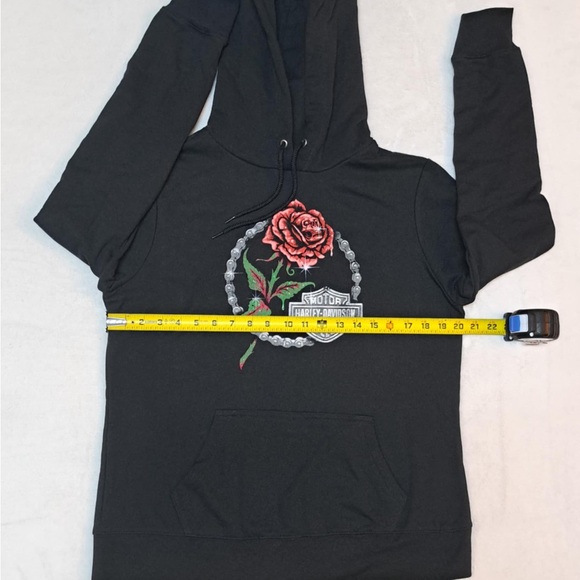 Harley-Davidson "Skull in the Rose" Hoodie - Women's size LARGE - Picture 8 of 10
